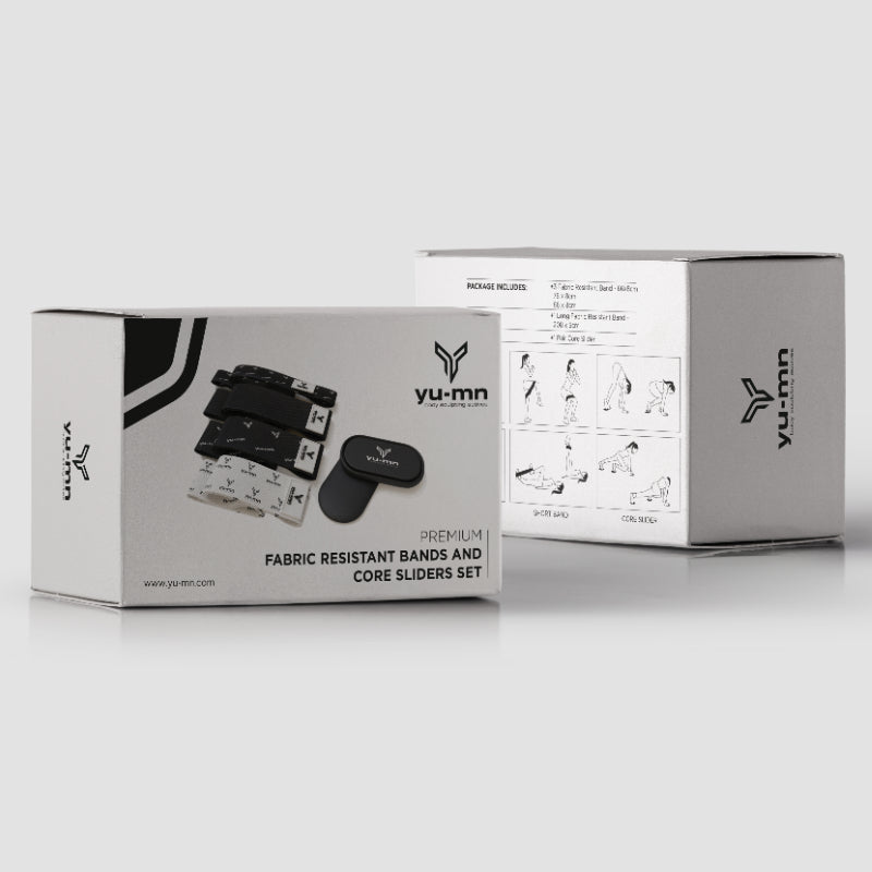 Yu-mn Premium Resistant Bands Set & FREE Core Sliders - Yu-mn
