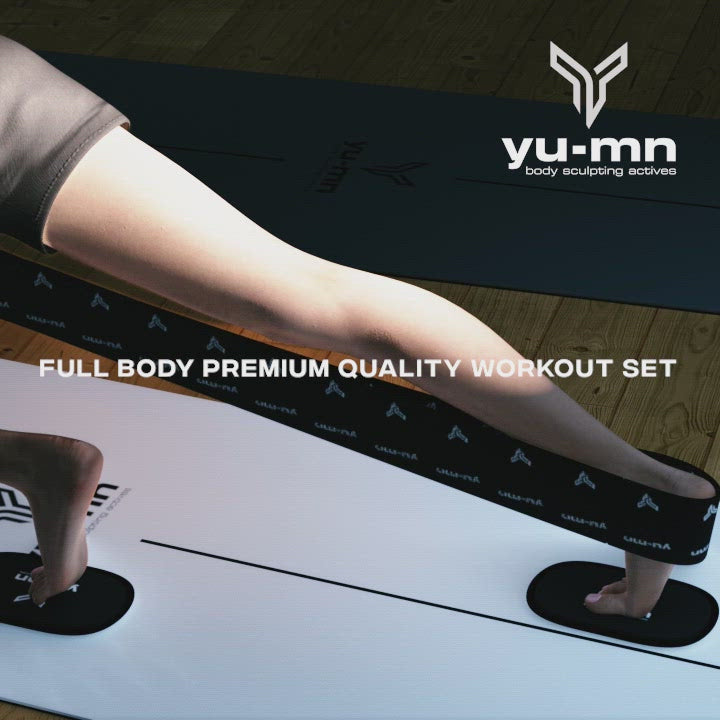 Yu-mn 4 pcs fabric resistance band give variable resistance that increases and peaks as the muscle reaches full contraction